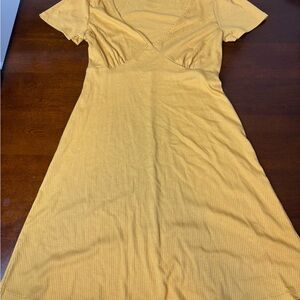 Forever 21 Mustard Midi Dress